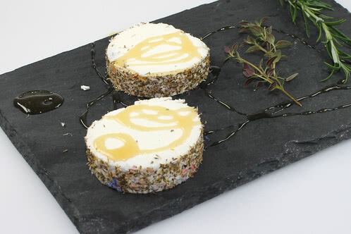 Receta de Queso fresco de cabra a la parrilla con miel
